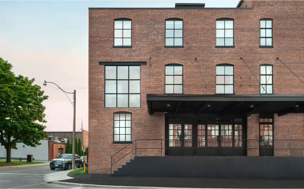 East Room's 50 Carroll Street location is tucked away in the Riverside neighbourhood, located just off the Don Valley Parkway. 